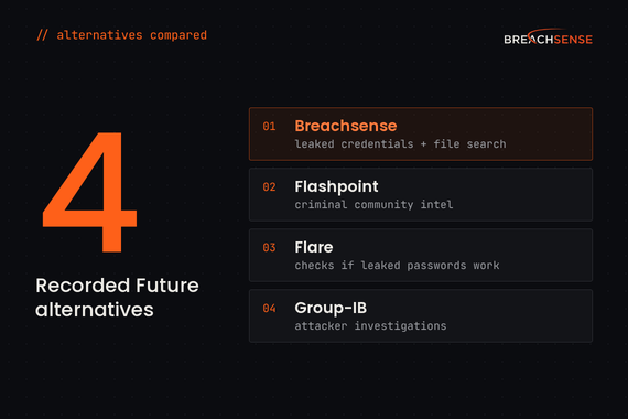 Dark Web Monitoring Alternatives